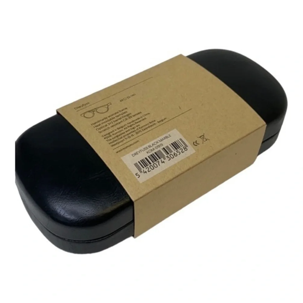 Komono Sunglasses Dreyfuss NEW black marble round